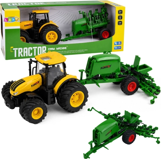 Tractor cu semănătoare cu lumini și sunete 1:24