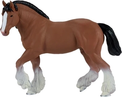 MOJO cal Clydesdale maro – figurină extra mare