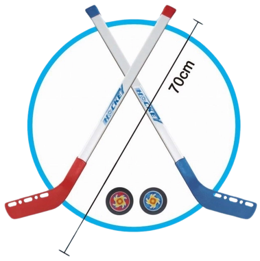 Set de hochei pentru copii cu puc – 4 bucăți