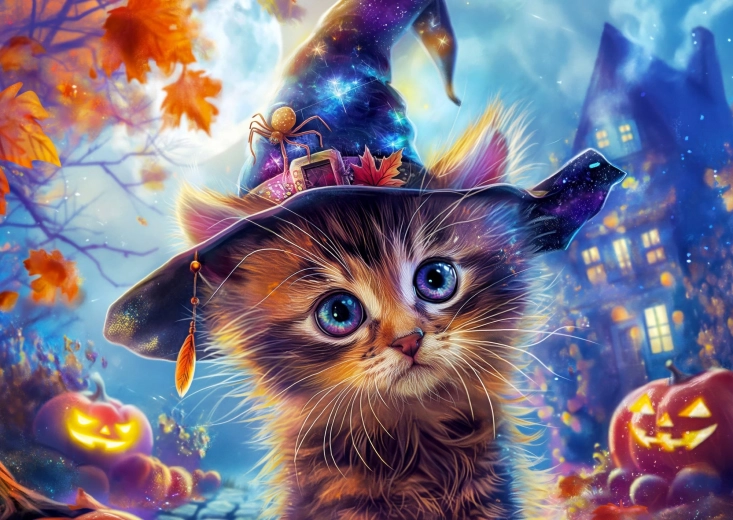 Enjoy puzzle Pisicuța vrăjitoare 1000 de piese