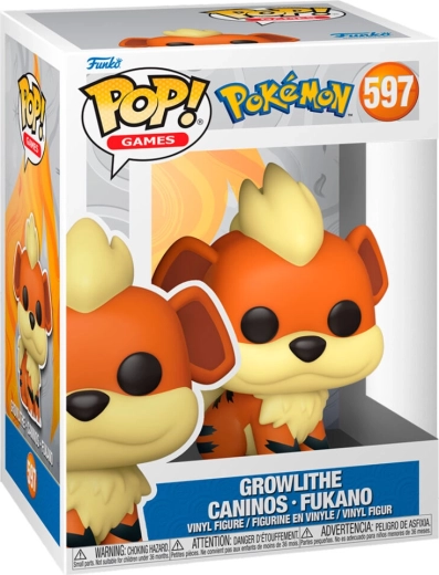 Funko Pop! Games Pokémon Growlithe (Caninos) #597 - 1 bucată