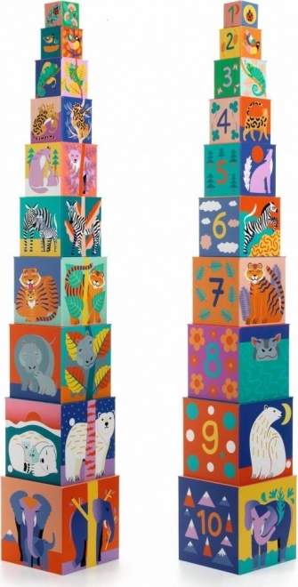 Turn de stivuire cu animale sălbatice DJECO