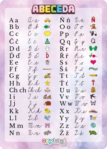 Card educațional A4 alfabet – fluture