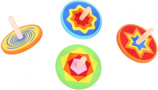 Titirez colorat din lemn Bigjigs Toys