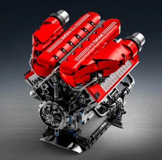 Set de construcție pentru motor V12, 1607 piese