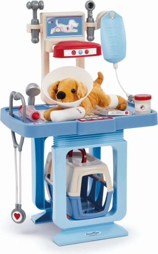 Clinică veterinară Ecoiffier cu transportor și cățeluș