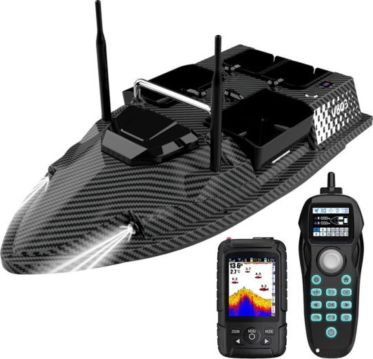 Flytec V803 Pro – barcă de nădire cu GPS și sonar, 12000 mAh