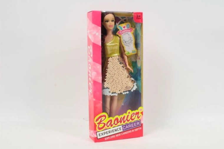 Păpușă în rochie disco cu paiete
