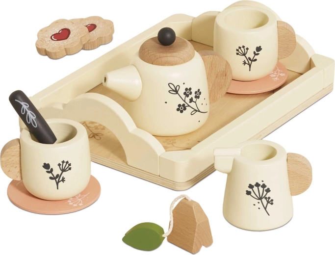 Le Toy Van set de ceai din lemn pentru servire