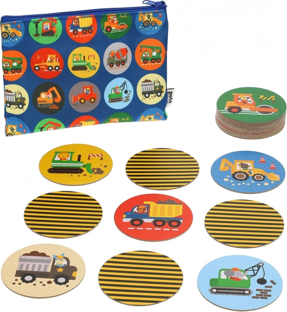 Petit Collage Pexeso Mașini de Construcție