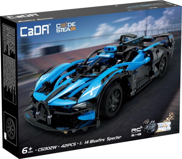 Set de construcție CADA Bluefire Specter 1 RC cu telecomandă