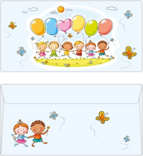 Plic colorat DL pentru copii
