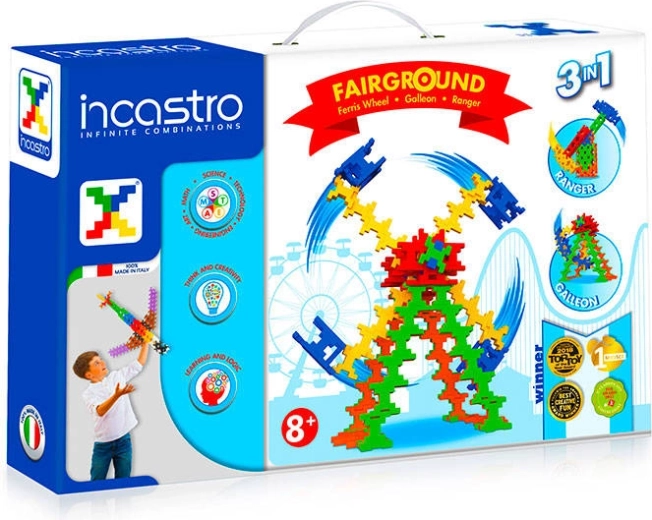 Set de construcție INCASTRO Fairground 3în1 – 150 piese