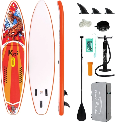 Stand up paddleboard gonflabil Funwater Feath-R Lite Koi 350 × 83 × 15 cm