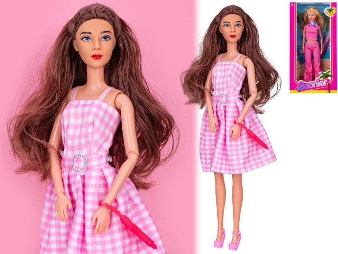 Păpușă la modă 29 cm cu poșetă stilată