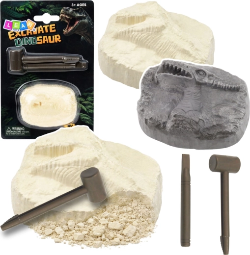 Set arheologic – excavarea unui dinozaur în piatră cu unelte