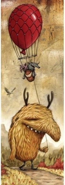 Puzzle vertical Zozoville: balon roșu 1000 piese