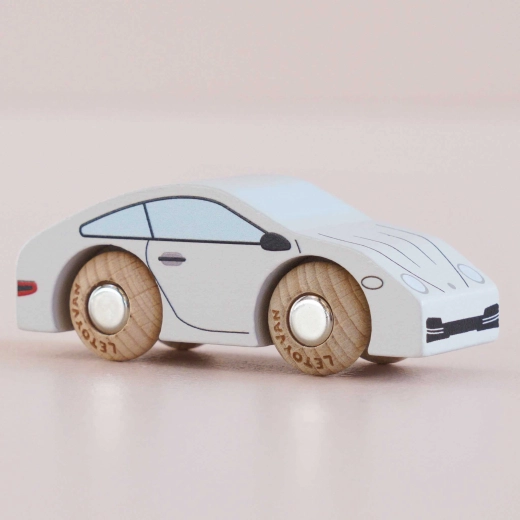 Le Toy Van mașinuță sport din lemn GT90 Poppy