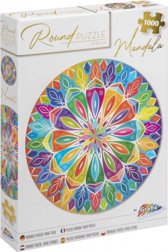 Puzzle rotunde Mandala 1000 piese (68 cm)