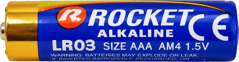 Baterii alcaline Rocket AAA (LR03) 1,5 V - pachet 300 buc (30×10 buc)