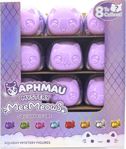 Aphmau mystery MeeMeows figurină de pisică squishy în capsulă – surpriză