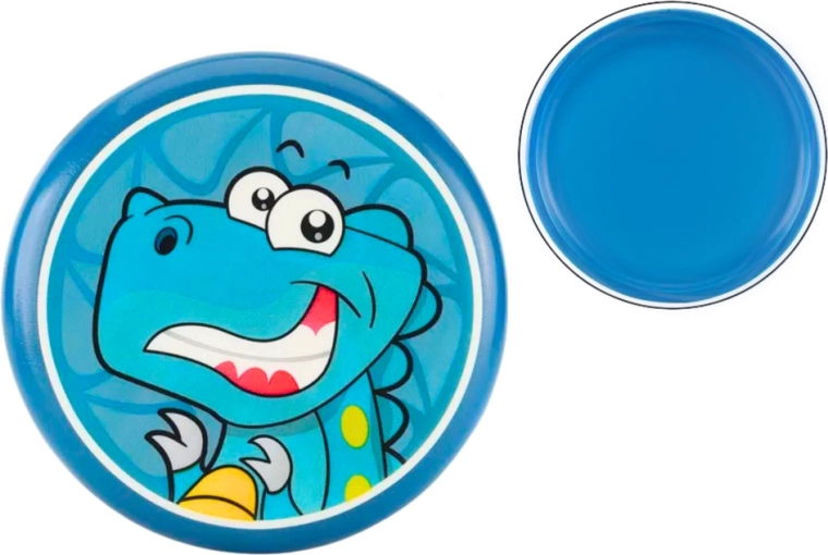 Frisbee pentru copii cu dinozauri 20 cm albastru