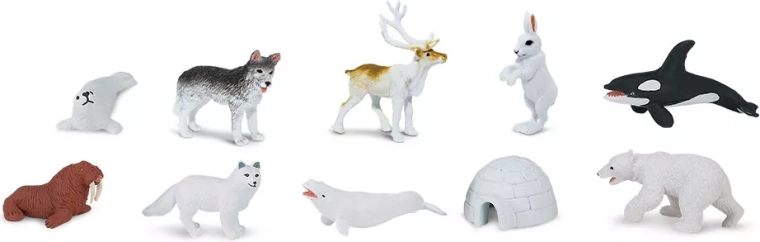 Safari Ltd. Arctica – set de animale miniaturale (48 buc.)