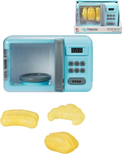 Cuptor cu microunde pentru copii My Home cu lumină și sunet + replici de alimente - 1 bucată