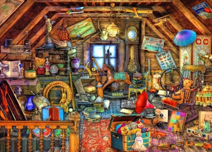 Puzzle Bluebird Comori din pod 500 de piese