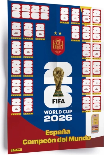 Panini FIFA World Cup 2026 poster cu autocolante (winner poster set)