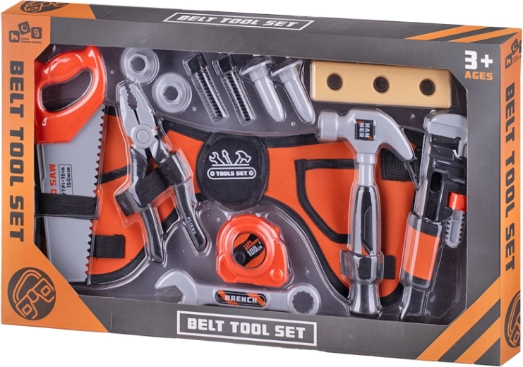 Set de unelte pentru copii cu brâu 83 cm – 6 piese