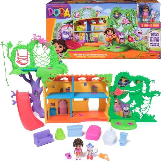 Dora Exploratoarea Casa din junglă cu sunete și figurine