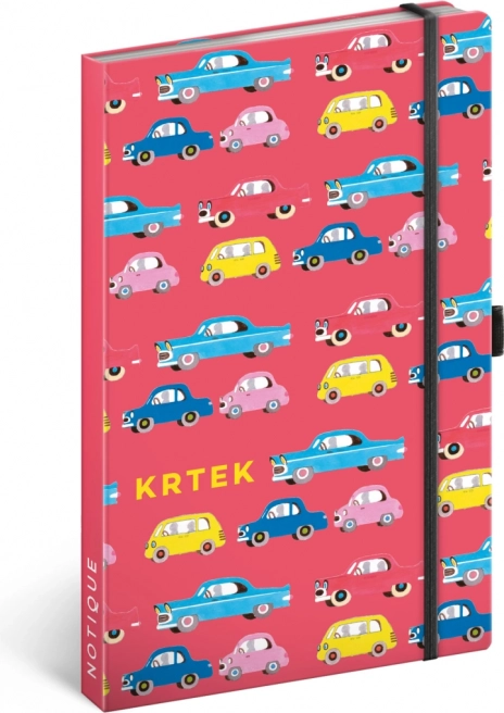 Caiet dictando cu copertă tare 13 × 21 cm cu elastic și buclă pentru stilou