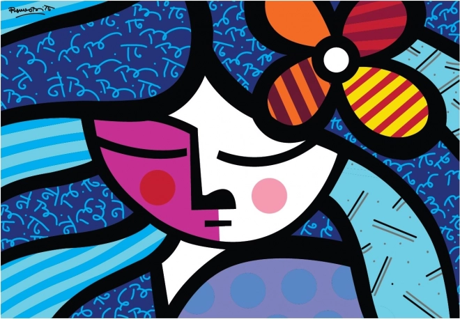 Puzzle Fata cu floare 1000 piese BLUEBIRD