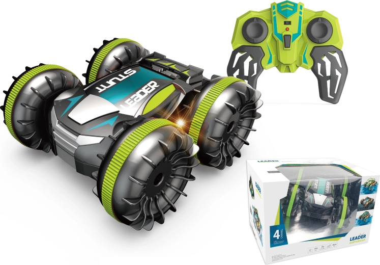 Mașină RC amfibie 1:18 – verde