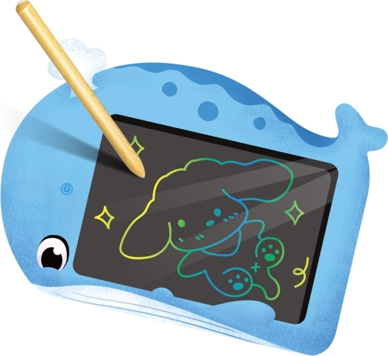 2Kids Toys tablet de desenat LCD pentru copii, balenă - 1 buc