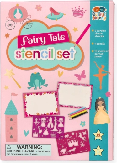 Șabloane zâne – set creativ cu creioane colorate