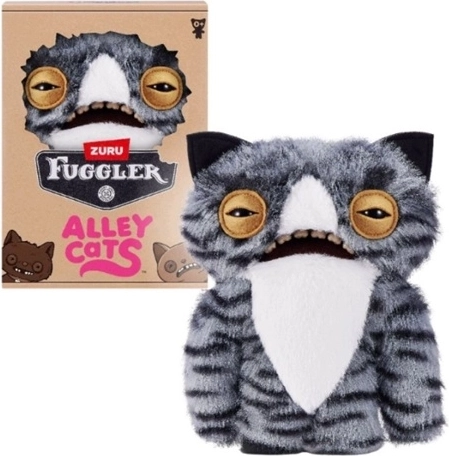 ZURU Fuggler Alley Cats pisică de pluș Wide Eyed Cat 23 cm