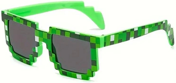 Ochelari de petrecere în stil Minecraft - 1 bucată