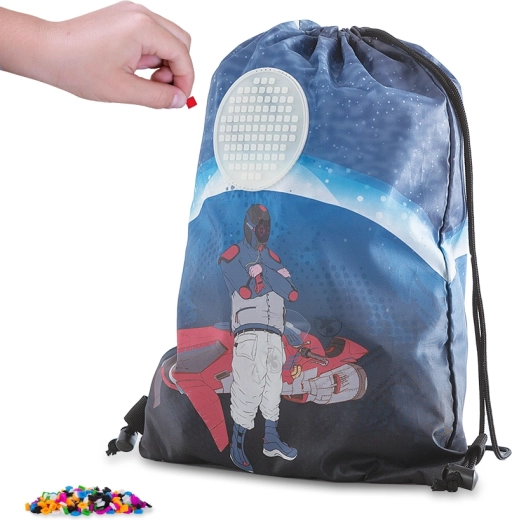 Săculeț tip rucsac Pixie Crew Derek, albastru