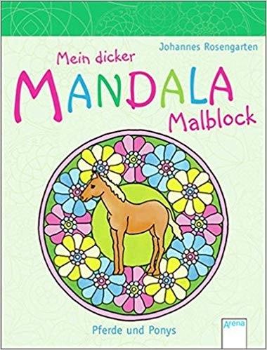 Mein dicker Mandala-Malblock – Cai și ponei (carte de colorat, în germană)