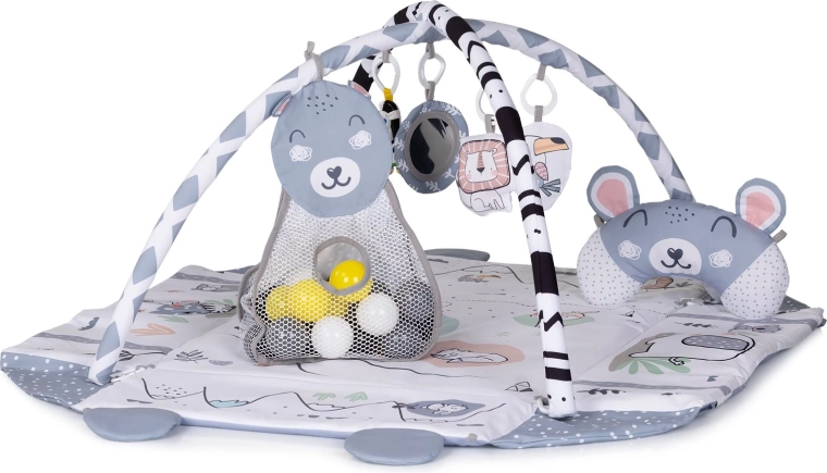 CHIPOLINO saltea de joacă cu mingi 2în1 Fun zone grey