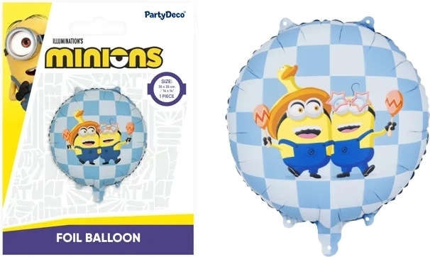 Balon din folie tip pastilă Minionki 35 × 35 cm mix - 1 bucată