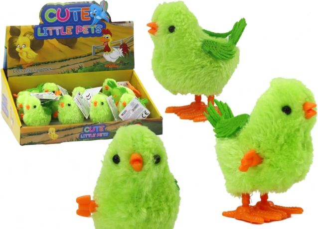 Jucărie cu pui săltăreț cu cheie verde