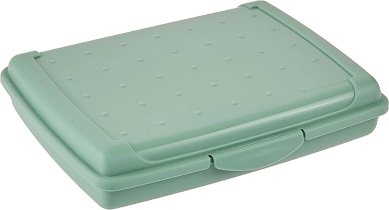 Cutie de prânz din plastic verde nordic 17 × 13 × 3,5 cm
