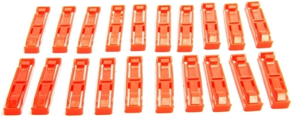 Cleme pentru asamblarea pistei (20 buc) pentru CARRERA Evolution, Digital 132 și Digital 124