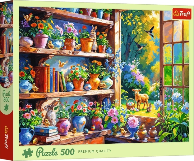 Puzzle Dimineață de primăvară în orangerie 500 piese TREFL