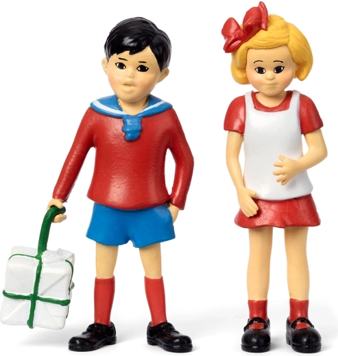 Pippi Șosețica – figurinele Tommy și Annika (set pentru copii)