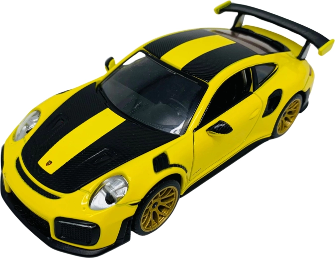 Model auto metalic 1:32 Porsche 911 GT2 RS cu lumini și sunete