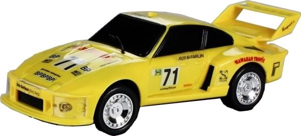 RC Porsche Turbo 935 galbenă mașină telecomandată - 1 bucată